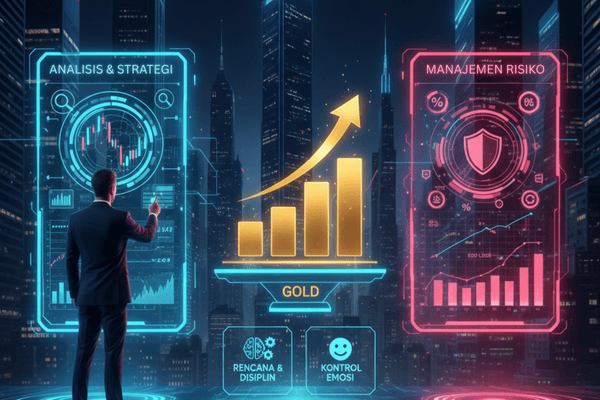 ilustrasi dari tips terbaik trading di emas atau gold - ultima markets