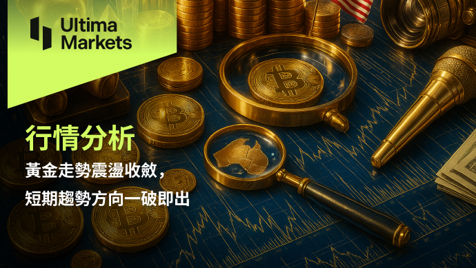 黃金走勢震盪收斂,短期趨勢方向一破即出